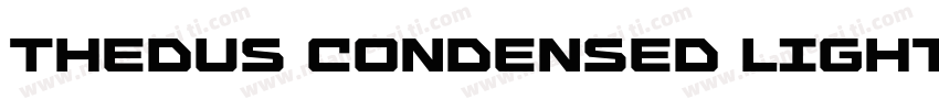 Thedus Condensed Light字体转换